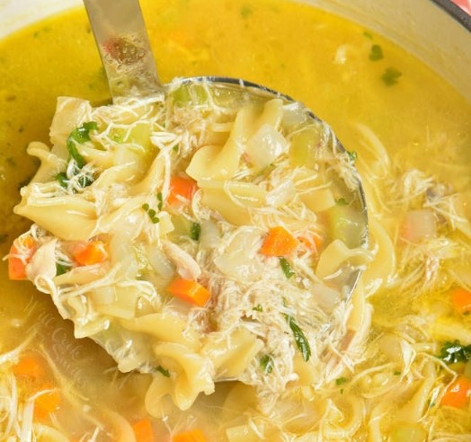 Homemade Chicken Noodle Soup: healthy and nutritious classic soup