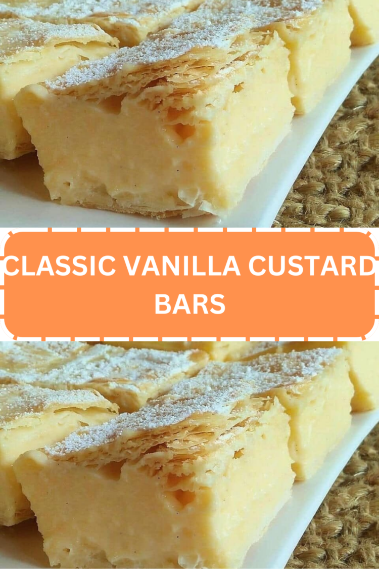 CLASSIC VANILLA CUSTARD BARS - WEEKNIGHT RECIPES