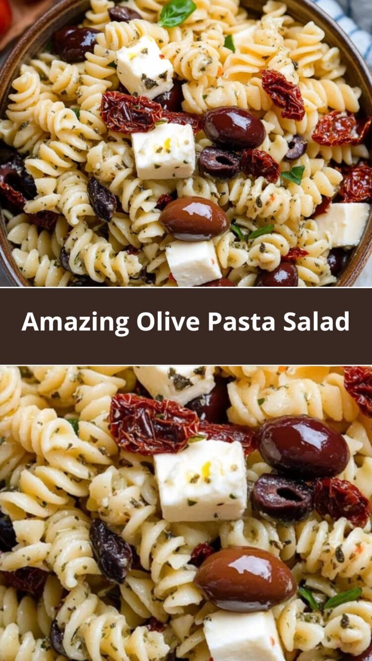 Amazing Olive Pasta Salad - WEEKNIGHT RECIPES