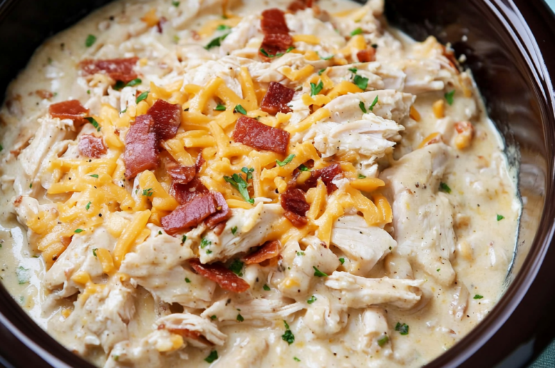 Keto Crack Chicken in the Crock Pot