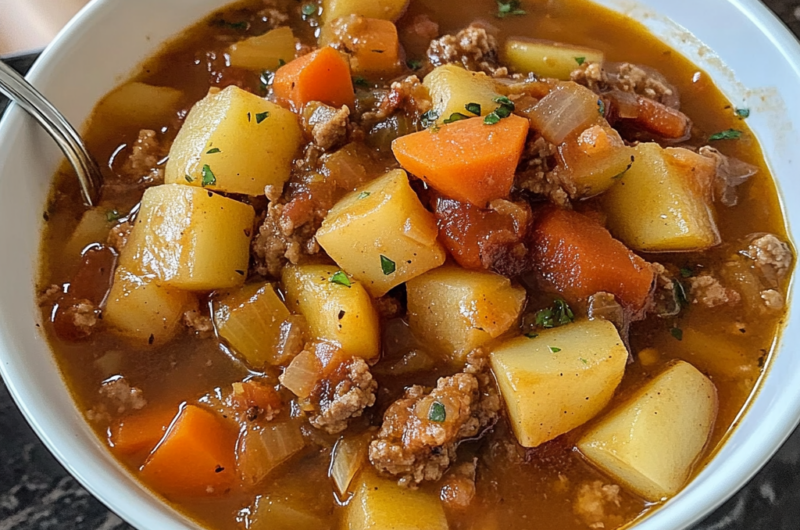 Slow Cooker Poor Man’s Stew Recipe