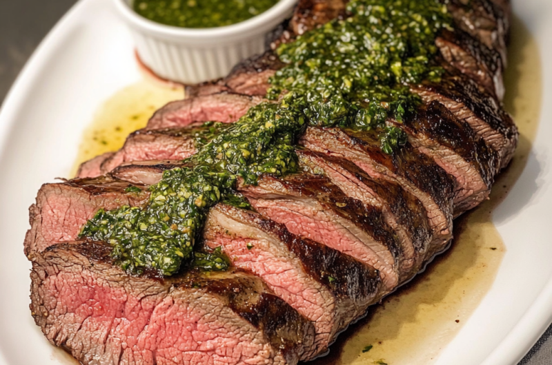 Sous Vide Tri Tip with Easy Chimichurri Sauce