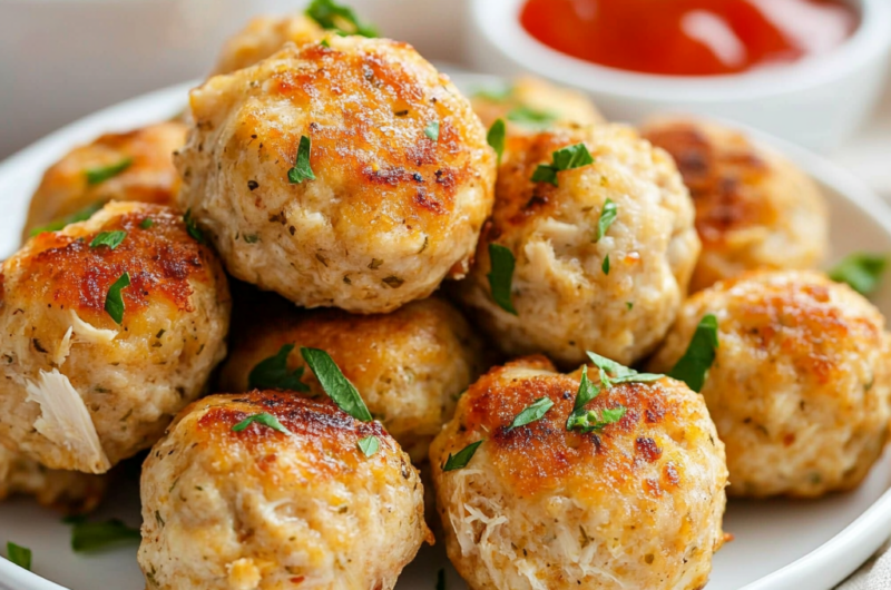 Baked Chicken Meatballs